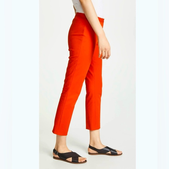 Theory Classic Skinny Pant in Double Stretch Cotton Fire Opal Size 4 - Picture 5 of 7